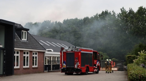 Brand in bedrijfshal