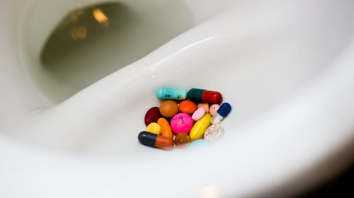 Drugs toilet