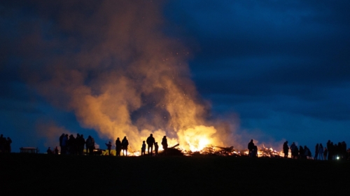 Paasvuur uitgebrand STOCK