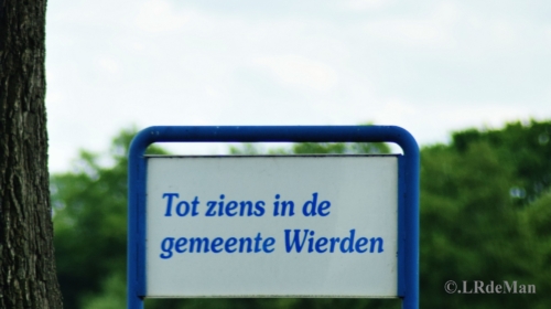 Gemeente wierden bord tot ziens