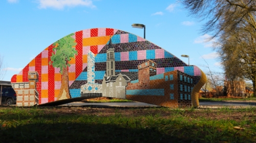 Mozaiekbankje enschede noord 01