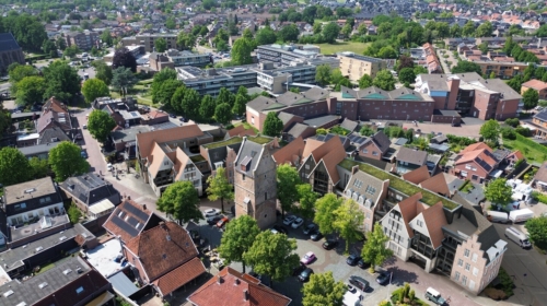 Impressie van het appartementencomplex Martinusplein in Losser