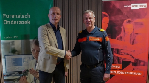 Tekenen overeenkomst Safety campus en Saxion