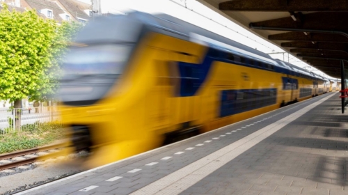 Trein rijdend