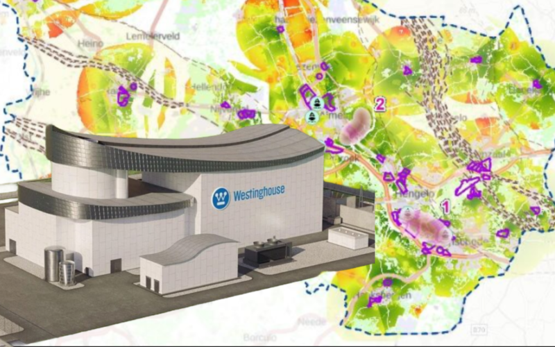 Kaartje provincie kerncentrale SMR