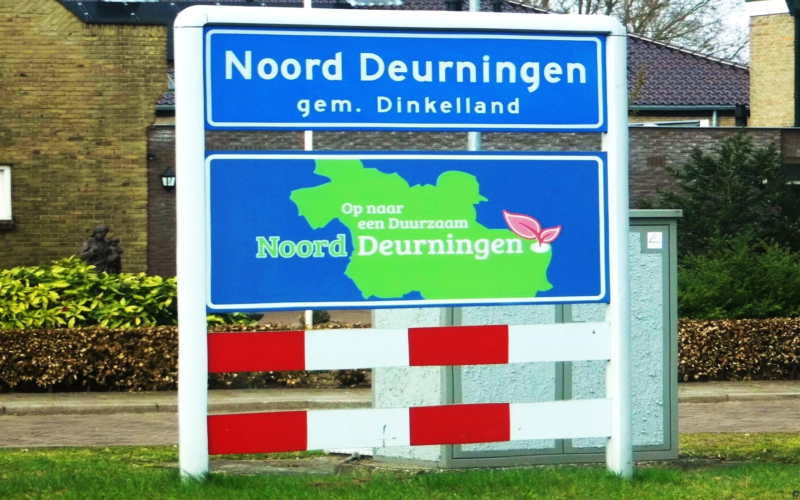 Noord deurningen plaatsnaambord