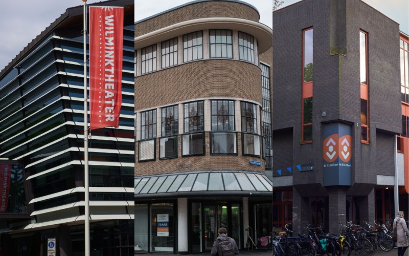 20241007 Drieluik Wilminktheater Warenhuis Bibliotheek Enschede culturele huisvesting