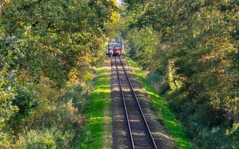 20241016 Spoorwegovergang Euregioweg defecte trein Enschede Gronau spoor