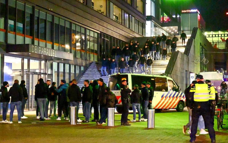 voetbalsupporters - Lazio Roma - binnenstad