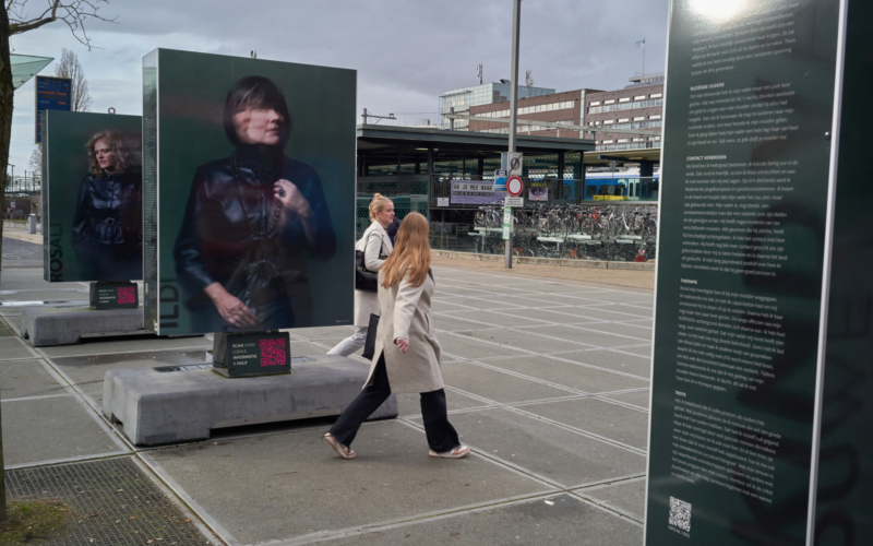 Stationsplein expositie foto