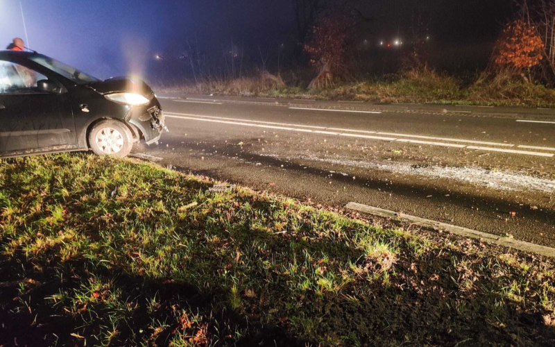 Weg bezaaid naast Enschede door botsing 26122024