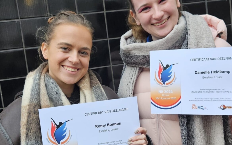 Romy en Danielle op het NK in Almere