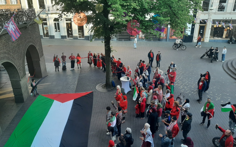 20250602 demonstratie stadhuis Palestina Gaza