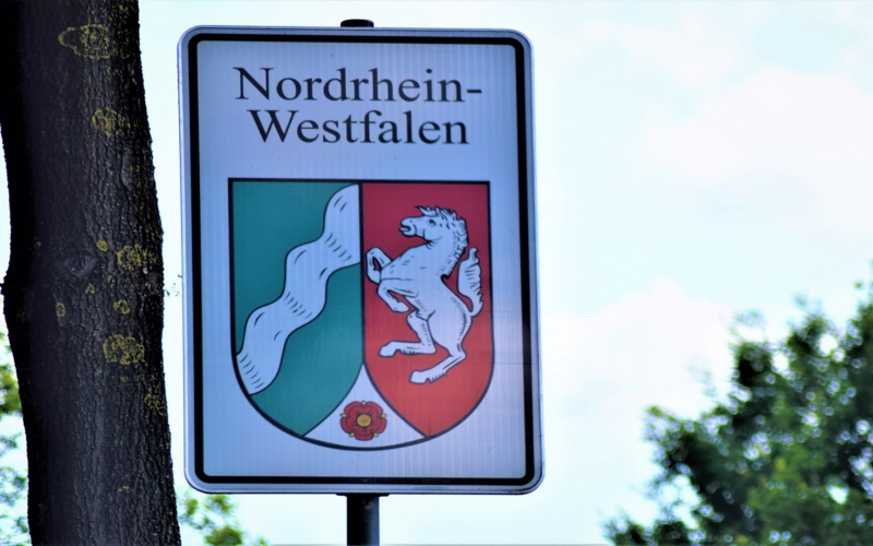 Nordrhein westfalen duitsland bord