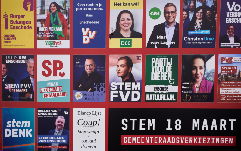 Verkiezingsposter - verkiezingen
