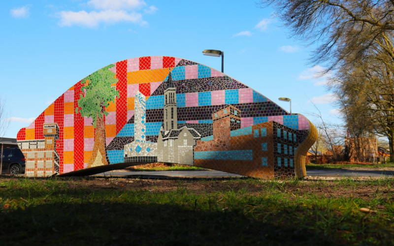 Mozaiekbankje enschede noord 01