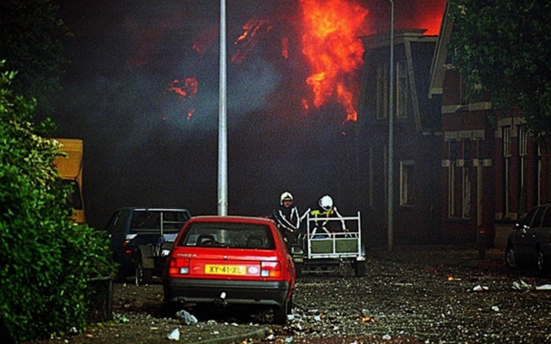 vuurwerkramp - brandweer - rampgebied