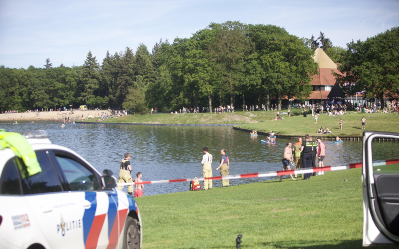 Persoon te water Hulsbeek