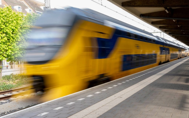 Trein rijdend