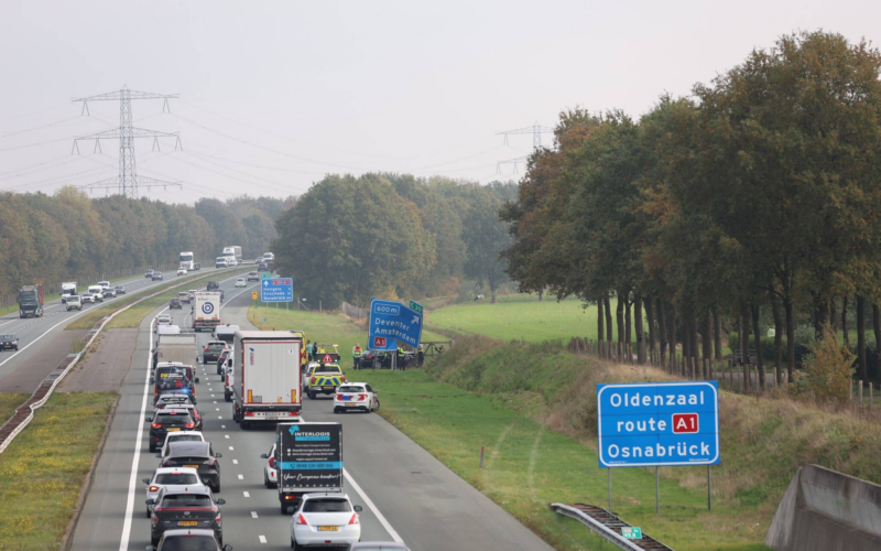 Aanrijding verkeersbord A35 Bornerbroek