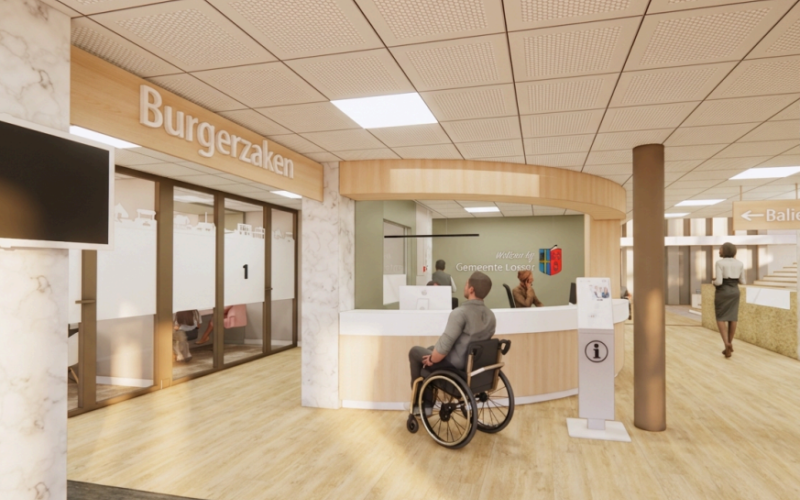 Afbeelding ontwerp gemeentehuis Losser