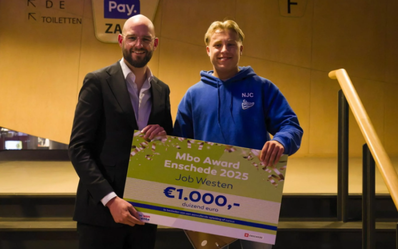 Job Westen met wethouder Harmjan Vedder