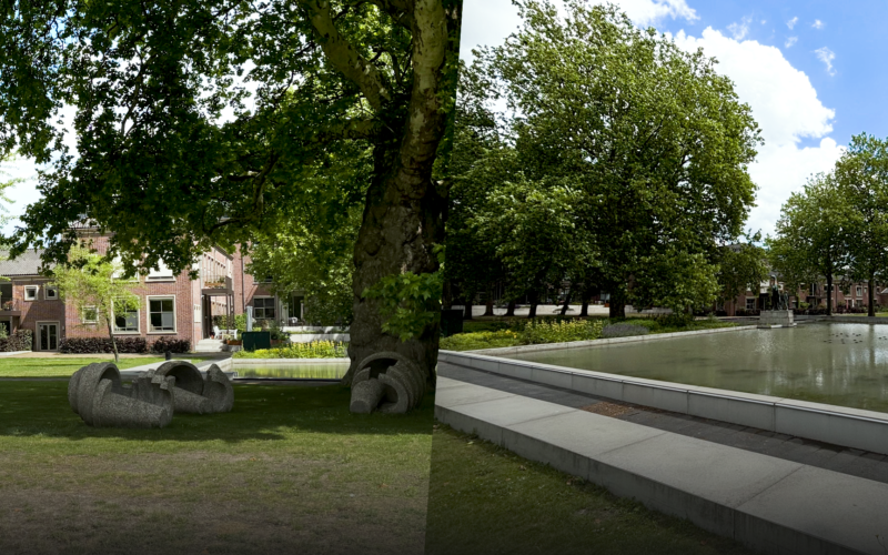 Park bataafse kamp klassiek in het park