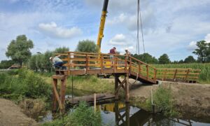 Nieuwe brug over de Lee