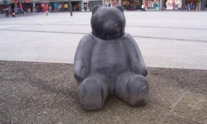 100263 Poes op beer lijkend Van Heekplein Enschede