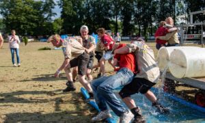 Leden van Scouting groep J.F. Kennedy bij een eerdere activiteit