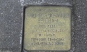 188280 stolperstein Philippus Johannes Bertram