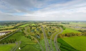 192553 Visualisatie aansluiting Laarberg vogelperspectief