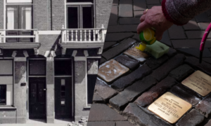 20250514 panden drienerstraat onderzoek joods vastgoed poetsen stolpersteine