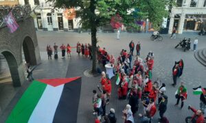 20250602 demonstratie stadhuis Palestina Gaza