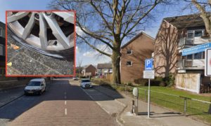 20251005 lekke band Veldkampstraat Enschede foto Google Streetview 1 Twente