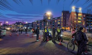 20251216 Fatbike controle enschede politie