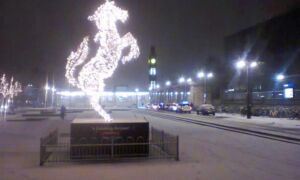 239324 sneeuw op nieuwjaarsdag