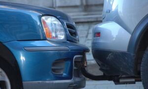 268991 Close up van een aanrijding