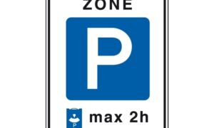 364948 verkeersbord blauwe zone