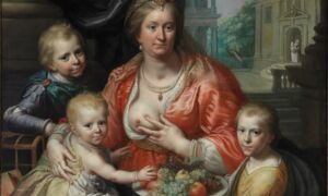 370474 Paulus Moreelse Sophia Hedwig en haar drie kinderen 1621 Paleis Het Loo