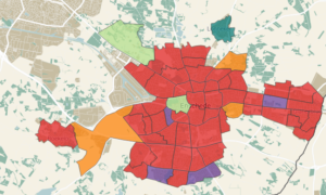 418171 Verkiezingskaart Enschede