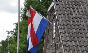 420670 Geslaagd vlag met tas