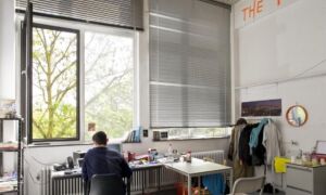 436140 Interieur overzicht van een studentenkamer in de aanbouw Maastricht 20532211 RCE