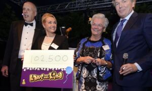 73750 cheque Kans voor een Kind