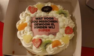 78188 Taart bedankje pleegouders