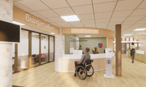 Afbeelding ontwerp gemeentehuis Losser