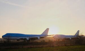 Boeings op Airport Twente Ernst Bergboer