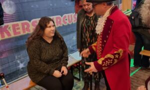 Foto Marianne op het voelplein