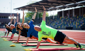 Hardloopclinic in het FBK stadion