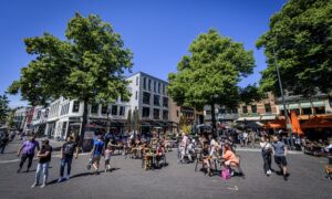 Het was gezellig druk op de Oude Markt